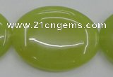 CKA252 15.5 inches 30*40mm oval Korean jade gemstone beads