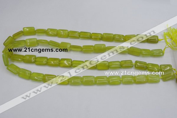 CKA260 15.5 inches 10*14mm rectangle Korean jade gemstone beads