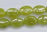 CKA33 15.5 inches 12*16mm oval Korean jade gemstone beads