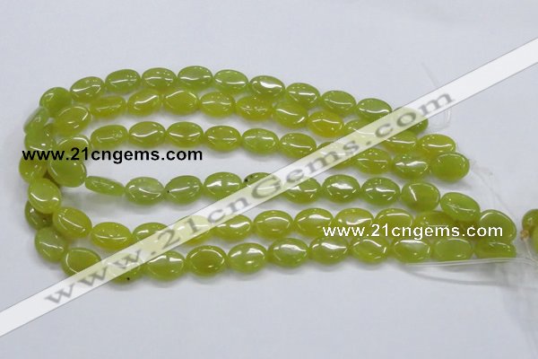 CKA33 15.5 inches 12*16mm oval Korean jade gemstone beads