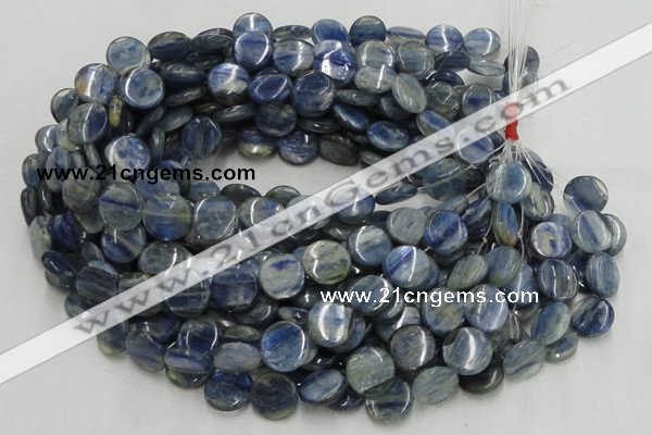 CKC01 16 inches 18mm flat round natural kyanite beads wholesale