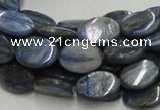 CKC08 16 inches 8*10mm flat oval natural kyanite beads wholesale