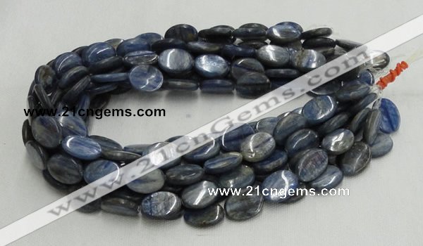 CKC08 16 inches 8*10mm flat oval natural kyanite beads wholesale