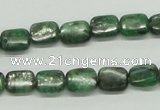 CKC106 16 inches 8*10mm rectangle natural green kyanite beads wholesale