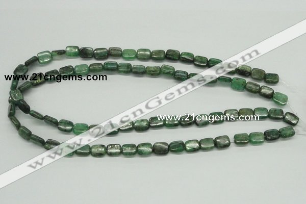 CKC106 16 inches 8*10mm rectangle natural green kyanite beads wholesale