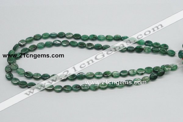 CKC110 16 inches 8*10mm oval natural green kyanite beads wholesale