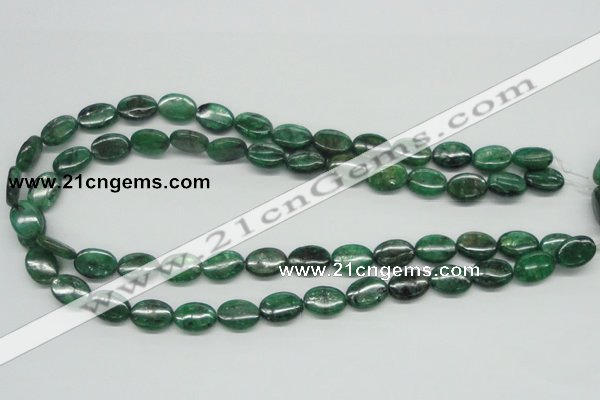 CKC112 16 inches 10*14mm oval natural green kyanite beads wholesale