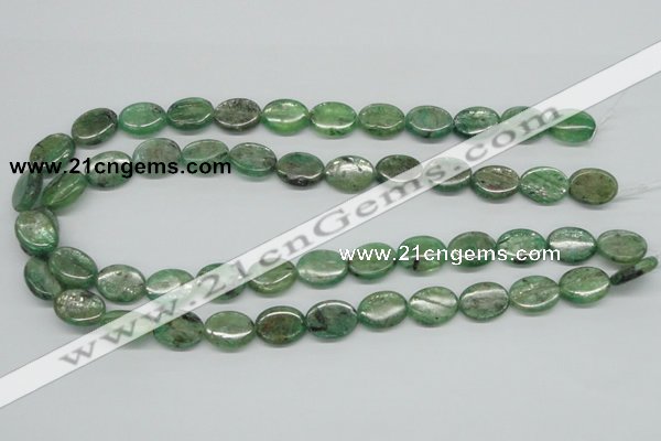 CKC113 16 inches 12*16mm oval natural green kyanite beads wholesale