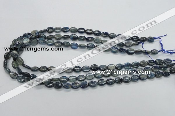 CKC204 15.5 inches 8*10mm oval natural kyanite beads wholesale