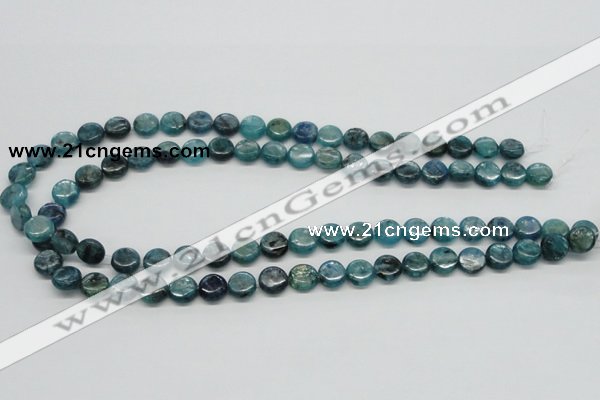 CKC21 16 inches 10mm flat round natural kyanite beads wholesale