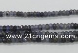 CKC215 15.5 inches 3*4mm faceted rondelle natural kyanite beads