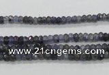 CKC215 15.5 inches 3*4mm faceted rondelle natural kyanite beads