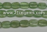 CKC260 15.5 inches 8*10mm rectangle natural green kyanite beads