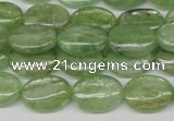 CKC267 15.5 inches 10*14mm oval natural green kyanite beads