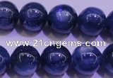 CKC425 15.5 inches 9.5mm round AAA grade natural blue kyanite beads