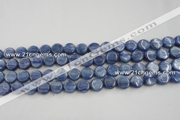 CKC510 15.5 inches 6mm flat round natural Brazilian kyanite beads