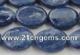 CKC534 15.5 inches 10*14mm oval natural Brazilian kyanite beads