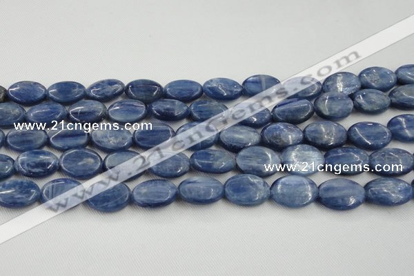 CKC534 15.5 inches 10*14mm oval natural Brazilian kyanite beads