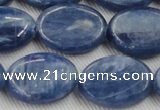 CKC536 15.5 inches 13*18mm oval natural Brazilian kyanite beads