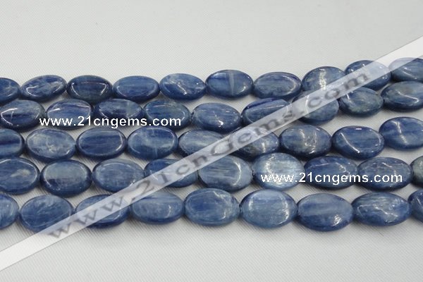 CKC537 15.5 inches 15*20mm oval natural Brazilian kyanite beads