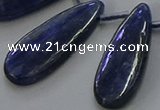 CKC543 Top drilled 10*30mm flat teardrop natural kyanite beads