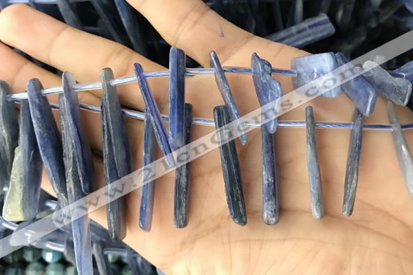 CKC547 Top drilled 10*16mm - 12*50mm sticks kyanite beads