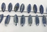 CKC552 Top drilled 10*25mm marquise natural kyanite beads