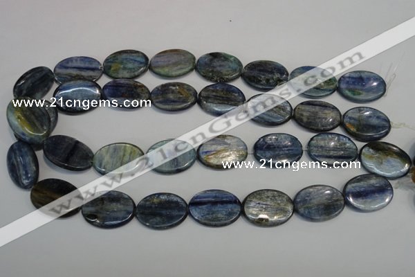 CKC56 15.5 inches 18*25mm oval natural kyanite beads wholesale