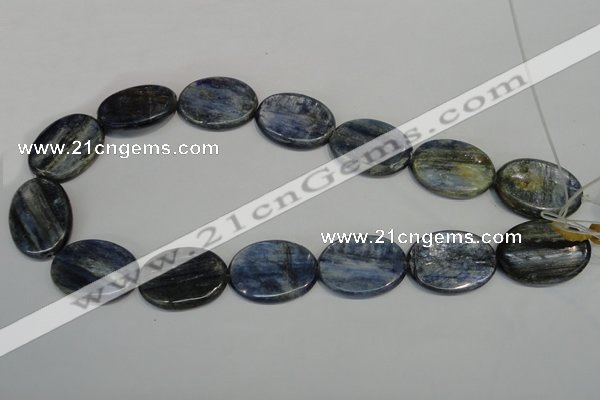 CKC57 15.5 inches 22*30mm oval natural kyanite beads wholesale