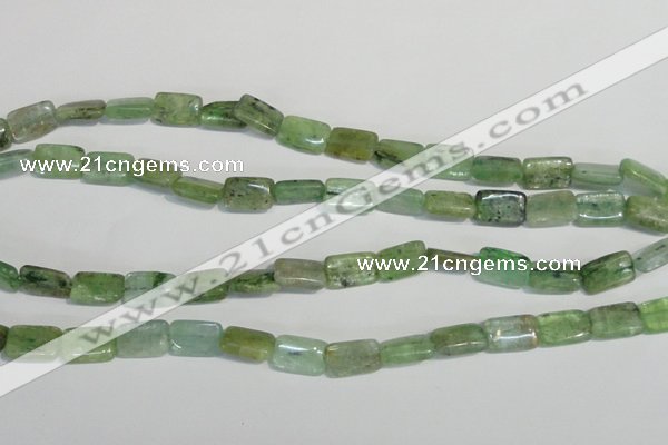 CKC65 15.5 inches 8*12mm rectangle natural green kyanite beads