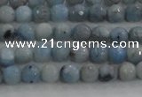 CKC701 15.5 inches 6mm faceted round imitation blue kyanite beads