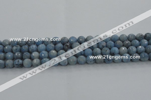 CKC703 15.5 inches 10mm faceted round imitation blue kyanite beads