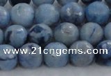 CKC704 15.5 inches 12mm faceted round imitation blue kyanite beads