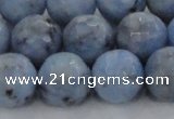 CKC706 15.5 inches 16mm faceted round imitation blue kyanite beads