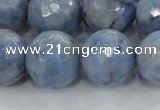 CKC707 15.5 inches 18mm faceted round imitation blue kyanite beads