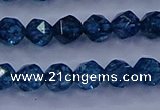 CKC711 15.5 inches 6mm faceted nuggets imitation kyanite beads