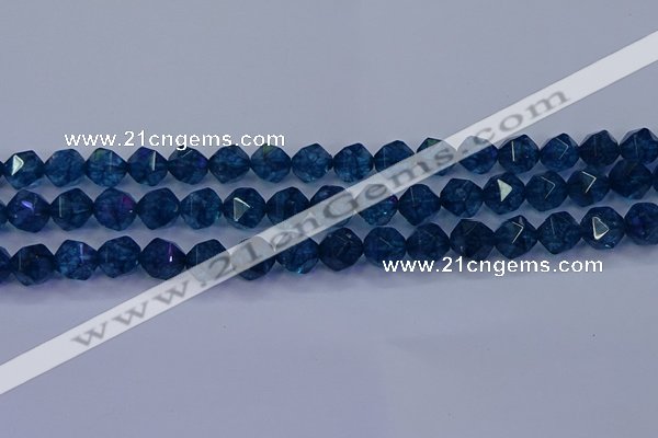 CKC713 15.5 inches 10mm faceted nuggets imitation kyanite beads