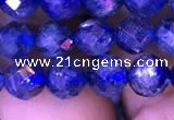 CKC733 15.5 inches 7mm faceted round kyanite gemstone beads