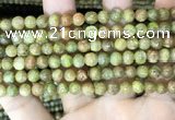 CKC761 15.5 inches 6mm round natural green kyanite beads