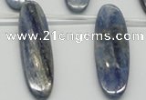 CKC78 Top drilled 13*45mm oval natural kyanite gemstone beads