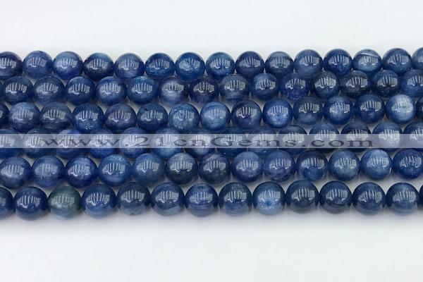 CKC794 15 inches 8mm round blue kyanite beads wholesale