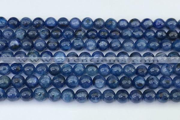 CKC800 15 inches 6mm round blue kyanite beads