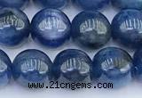 CKC801 15 inches 8mm round blue kyanite beads