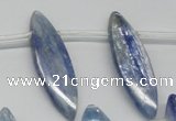 CKC82 Top drilled 10*35mm marquise natural kyanite gemstone beads