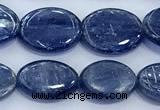 CKC828 15 inches 10*14mm - 12*16mm oval blue kyanite beads