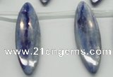 CKC83 Top drilled 13*40mm marquise natural kyanite gemstone beads