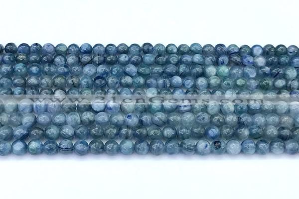 CKC840 15 inches 4mm round blue kyanite beads