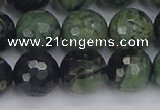 CKJ314 15.5 inches 12mm faceted round kambaba jasper beads