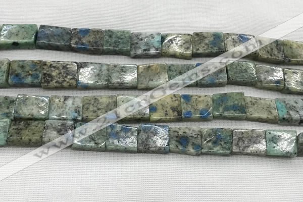 CKJ444 15.5 inches 11*12mm - 12*16mm rectangle natural k2 jasper beads