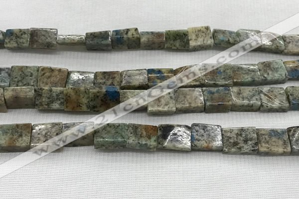 CKJ447 15.5 inches 9*10mm - 10*14mm rectangle natural k2 jasper beads